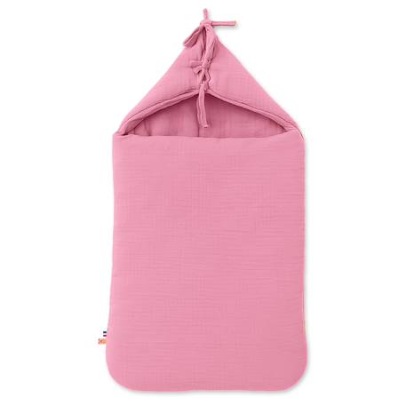 Nid d'ange en coton bio Blanc+Fraise+Honey+Rose+Vert 19 - vertbaudet enfant 