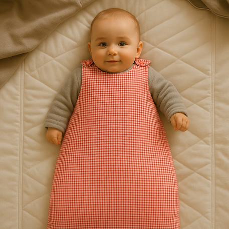 Gigoteuse hiver en coton bio Blanc+Fraise+Honey+Rose+Vert+Vichy 34 - vertbaudet enfant 