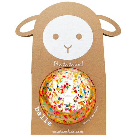 Ballon confettis (10 cm) Multicolore 1 - vertbaudet enfant 
