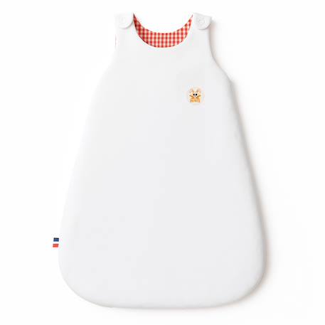 Gigoteuse mi-saison en coton bio saxe Blanc 1 - vertbaudet enfant 