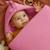Nid d'ange en coton bio Blanc+Fraise+Honey+Rose+Vert 22 - vertbaudet enfant 