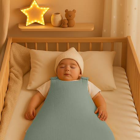 Gigoteuse hiver en coton bio Blanc+Fraise+Honey+Rose+Vert+Vichy 28 - vertbaudet enfant 