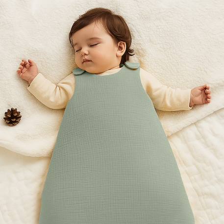 Gigoteuse hiver en coton bio Blanc+Fraise+Honey+Rose+Vert+Vichy 29 - vertbaudet enfant 