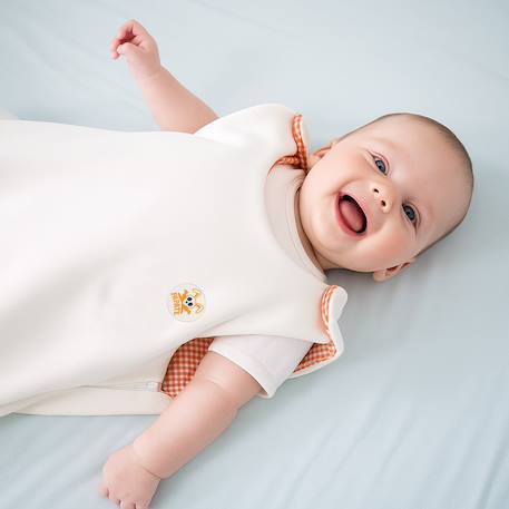 Gigoteuse mi-saison en coton bio saxe Blanc 2 - vertbaudet enfant 