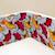 Tour de lit universel wax fleurs de mariage Bleu+Rouge 4 - vertbaudet enfant 