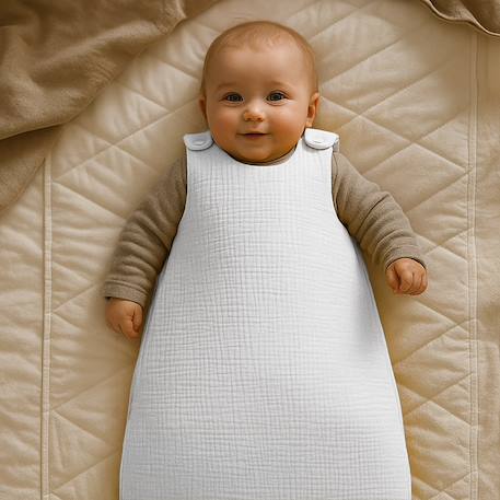 Gigoteuse hiver en coton bio Blanc+Fraise+Honey+Rose+Vert+Vichy 6 - vertbaudet enfant 
