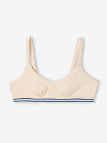 Lot de 3 Brassières Fille Unies Jonen écru 2 - vertbaudet enfant 
