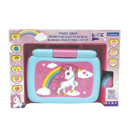 Mon premier ordinateur éducatif licorne (en/fr) MULTICOLORE 3 - vertbaudet enfant 