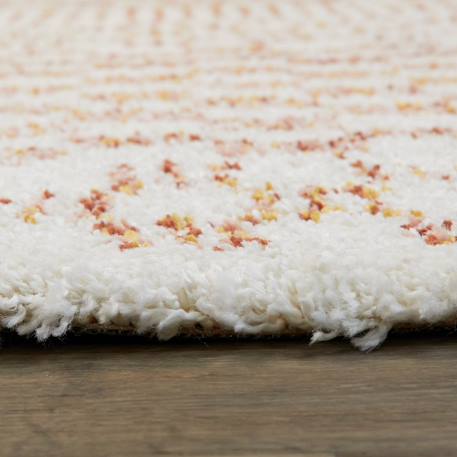 Tapis shaggy poils longs motif contemporain boho Terracotta 6 - vertbaudet enfant 