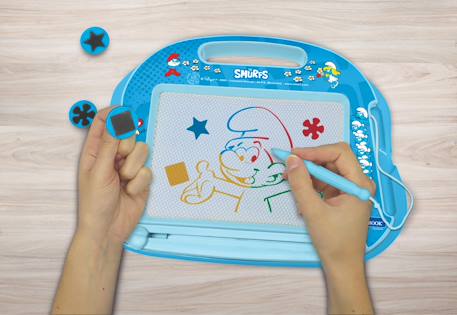 Ardoise magique schtroumpfs Bleu 6 - vertbaudet enfant 