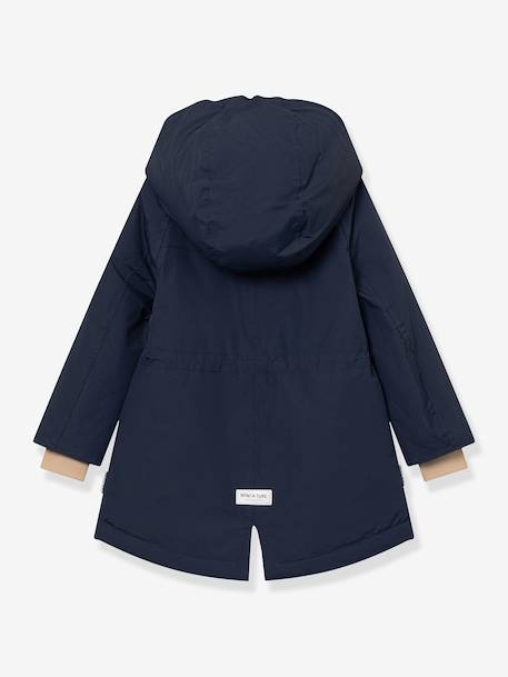 Veste d'hiver avec doublure polaire MATVIKANIA fille MINI A TURE bleu foncé+prune 3 - vertbaudet enfant 