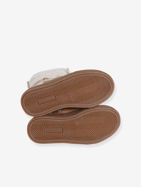 Baskets enfant fille synthétique fourrées camel 7 - vertbaudet enfant 