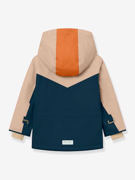 Anorak d'hiver avec doublure polaire MATWALDO enfants MINI A TURE bleu foncé 3 - vertbaudet enfant 