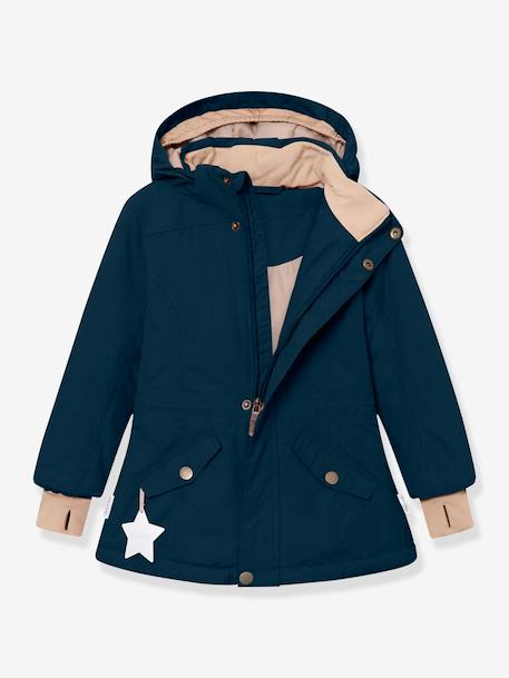Veste d'hiver MATVELAJA fille MINI A TURE bleu foncé+prune 2 - vertbaudet enfant 
