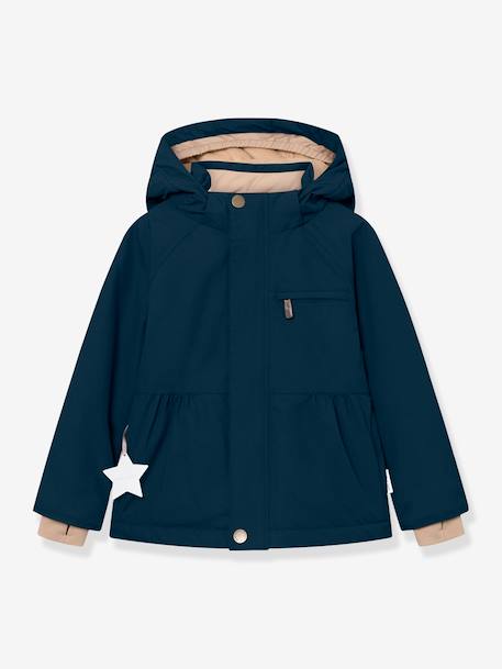 Veste d'hiver avec doublure polaire MATBRIDDINE fille MINI A TURE bleu foncé+rose poudré 1 - vertbaudet enfant 