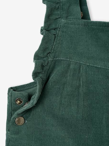 Salopette à volants bébé en velours prune+vert 7 - vertbaudet enfant 