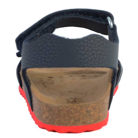 Sandales en cuir  à scratch Gris foncé+Kaki+Marine+Marine rouge+Navy orange sombre 20 - vertbaudet enfant 