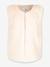 Gilet en fourrure tissée Happy Girls Filles écru+noir 1 - vertbaudet enfant 