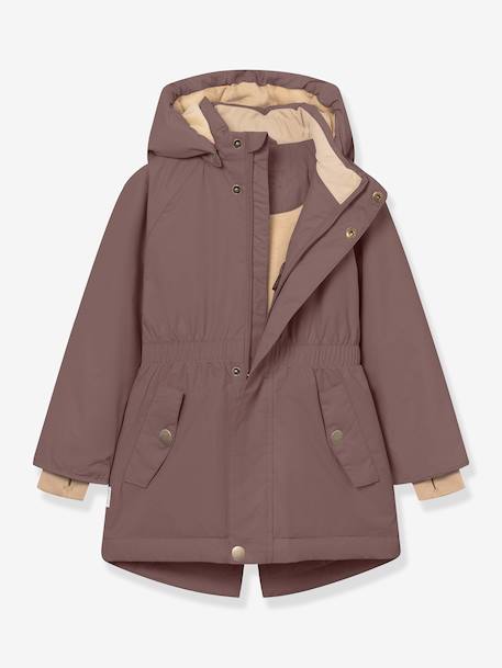 Veste d'hiver avec doublure polaire MATVIKANIA fille MINI A TURE bleu foncé+prune 7 - vertbaudet enfant 