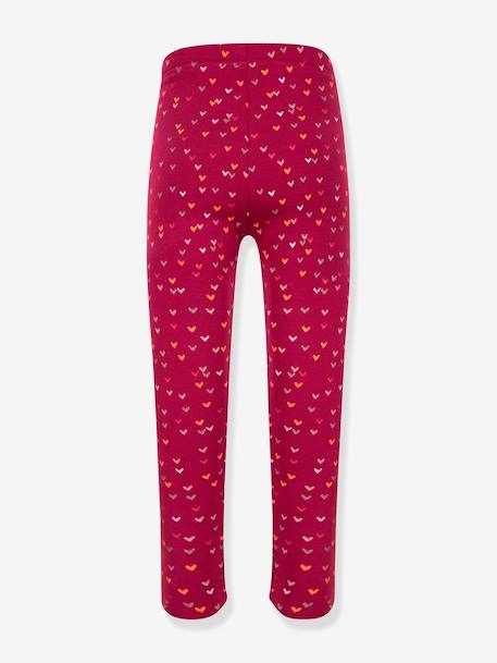 Leggings thermiques Happy Girls filles Coeurs grenadine+gris chiné+marine+rose poudré 2 - vertbaudet enfant 