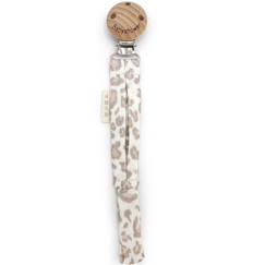 Puériculture-Attache sucette wood soft print