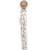 Attache sucette wood soft print Blanc, gris, rose 1 - vertbaudet enfant 