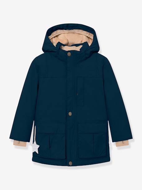 Veste d'hiver avec doublure polaire MATKASTORIO Garçons MINI A TURE bleu foncé+kaki 1 - vertbaudet enfant 