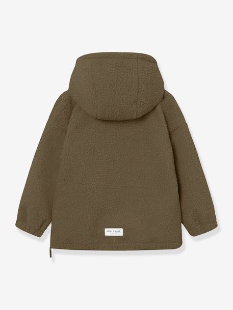 Anorak en polaire Teddy MATARMAN enfants MINI A TURE olive 2 - vertbaudet enfant 