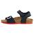 Sandales en cuir  à scratch Gris foncé+Kaki+Marine+Marine rouge+Navy orange sombre 19 - vertbaudet enfant 