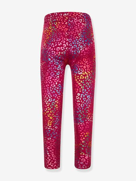 Leggings thermiques filles Happy Girls imprimé brillant anthracite+grenadine 5 - vertbaudet enfant 
