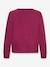 Cardigan tricot fin Happy Girls Filles Boutons grenadine+marine 2 - vertbaudet enfant 