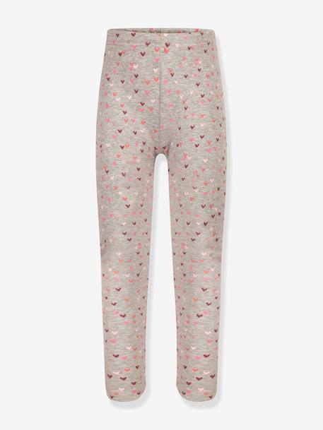 Leggings thermiques Happy Girls filles Coeurs grenadine+gris chiné+marine+rose poudré 4 - vertbaudet enfant 