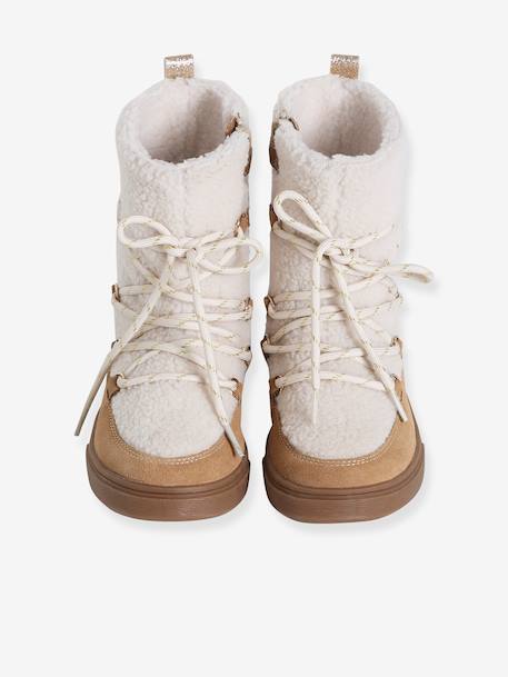 Baskets enfant fille synthétique fourrées camel 6 - vertbaudet enfant 