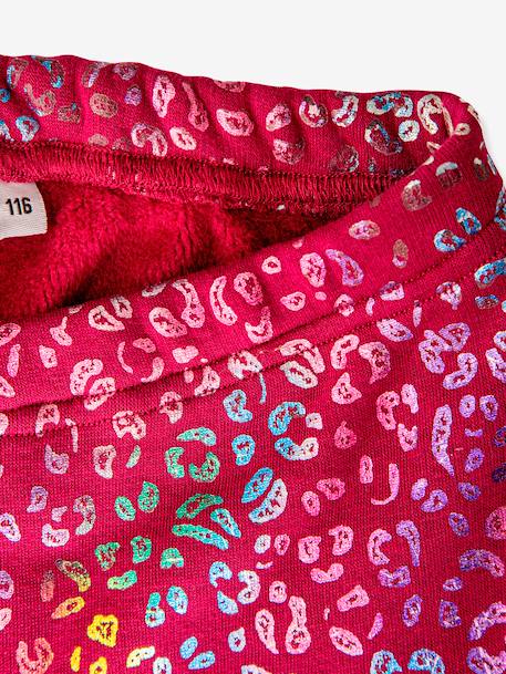 Leggings thermiques filles Happy Girls imprimé brillant anthracite+grenadine 6 - vertbaudet enfant 
