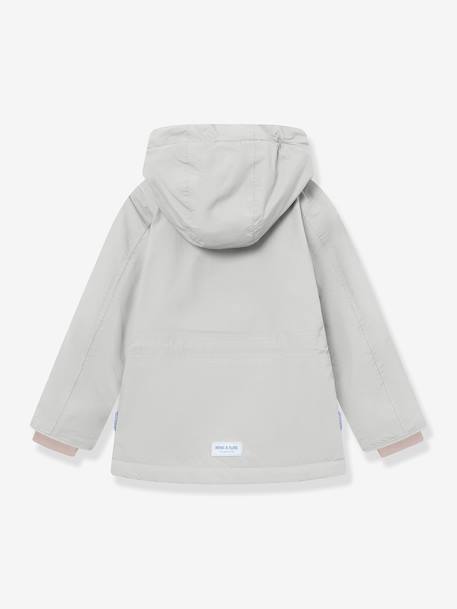 Veste d'hiver avec doublure polaire MATADYANKO Garçons MINI A TURE bleu grisé+marron 3 - vertbaudet enfant 