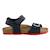 Sandales en cuir  à scratch Gris foncé+Kaki+Marine+Marine rouge+Navy orange sombre 18 - vertbaudet enfant 