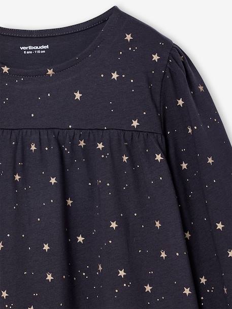 Robe fille imprimée étoiles brillantes anthracite 3 - vertbaudet enfant 