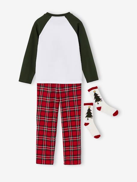 Coffret Pyjama Noël garçon manches longues vert sapin 2 - vertbaudet enfant 