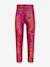 Leggings thermiques filles Happy Girls imprimé brillant anthracite+grenadine 4 - vertbaudet enfant 