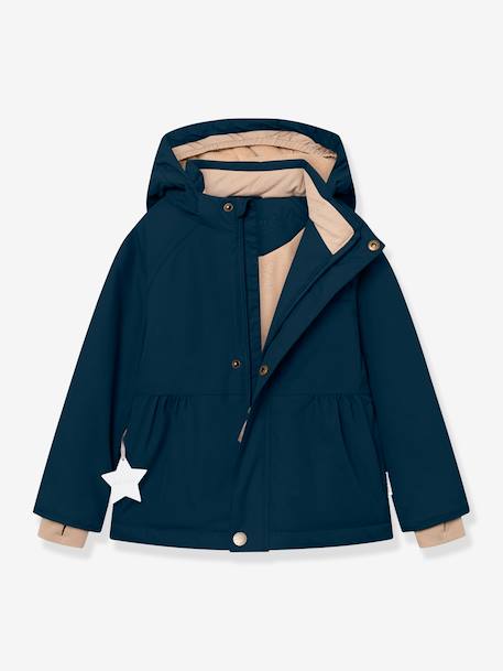 Veste d'hiver avec doublure polaire MATBRIDDINE fille MINI A TURE bleu foncé+rose poudré 2 - vertbaudet enfant 