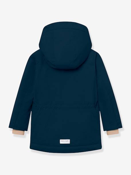 Veste d'hiver avec doublure polaire MATKASTORIO Garçons MINI A TURE bleu foncé+kaki 3 - vertbaudet enfant 