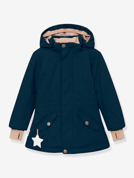 Veste d'hiver MATVELAJA fille MINI A TURE bleu foncé+prune 1 - vertbaudet enfant 