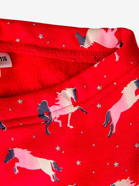 Leggings thermiques Happy Girls filles Chevaux rose bonbon+rose poudré 3 - vertbaudet enfant 