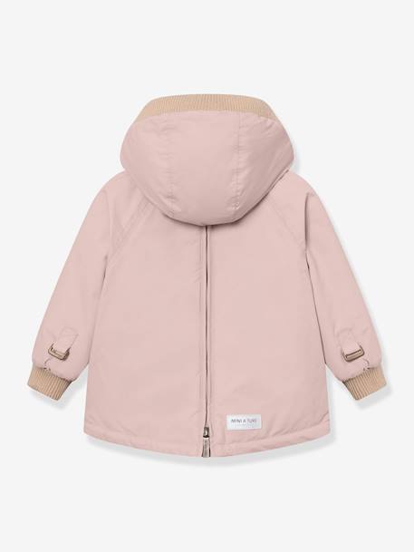 Anorak d'hiver avec doublure polaire MATBABYWEN bébé MINI A TURE rose poudré+vert sauge 4 - vertbaudet enfant 