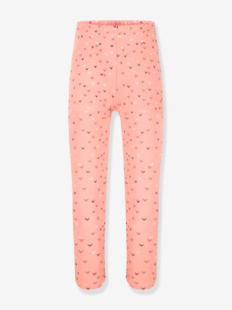 Leggings thermiques Happy Girls filles Coeurs grenadine+gris chiné+marine+rose poudré 10 - vertbaudet enfant 