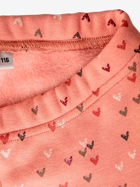 Leggings thermiques Happy Girls filles Coeurs grenadine+gris chiné+marine+rose poudré 12 - vertbaudet enfant 