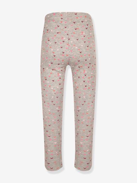 Leggings thermiques Happy Girls filles Coeurs grenadine+gris chiné+marine+rose poudré 5 - vertbaudet enfant 
