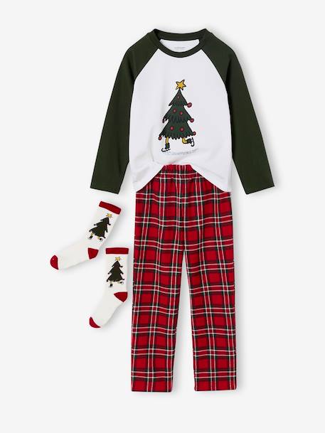 Coffret Pyjama Noël garçon manches longues vert sapin 5 - vertbaudet enfant 