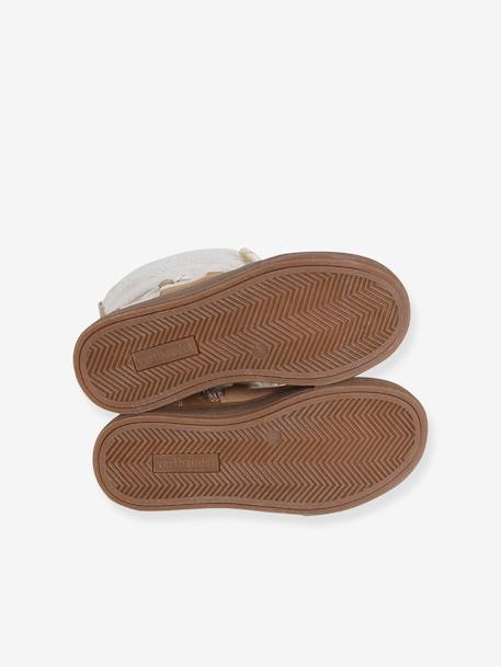 Baskets enfant fille synthétique fourrées camel 7 - vertbaudet enfant 