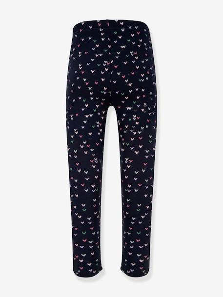 Leggings thermiques Happy Girls filles Coeurs marine 2 - vertbaudet enfant 